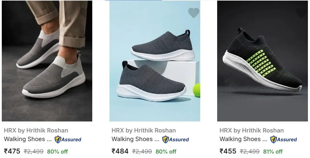 Flipkart | Upto 80% Off On HRX By Hrithik Roshan Shoes.