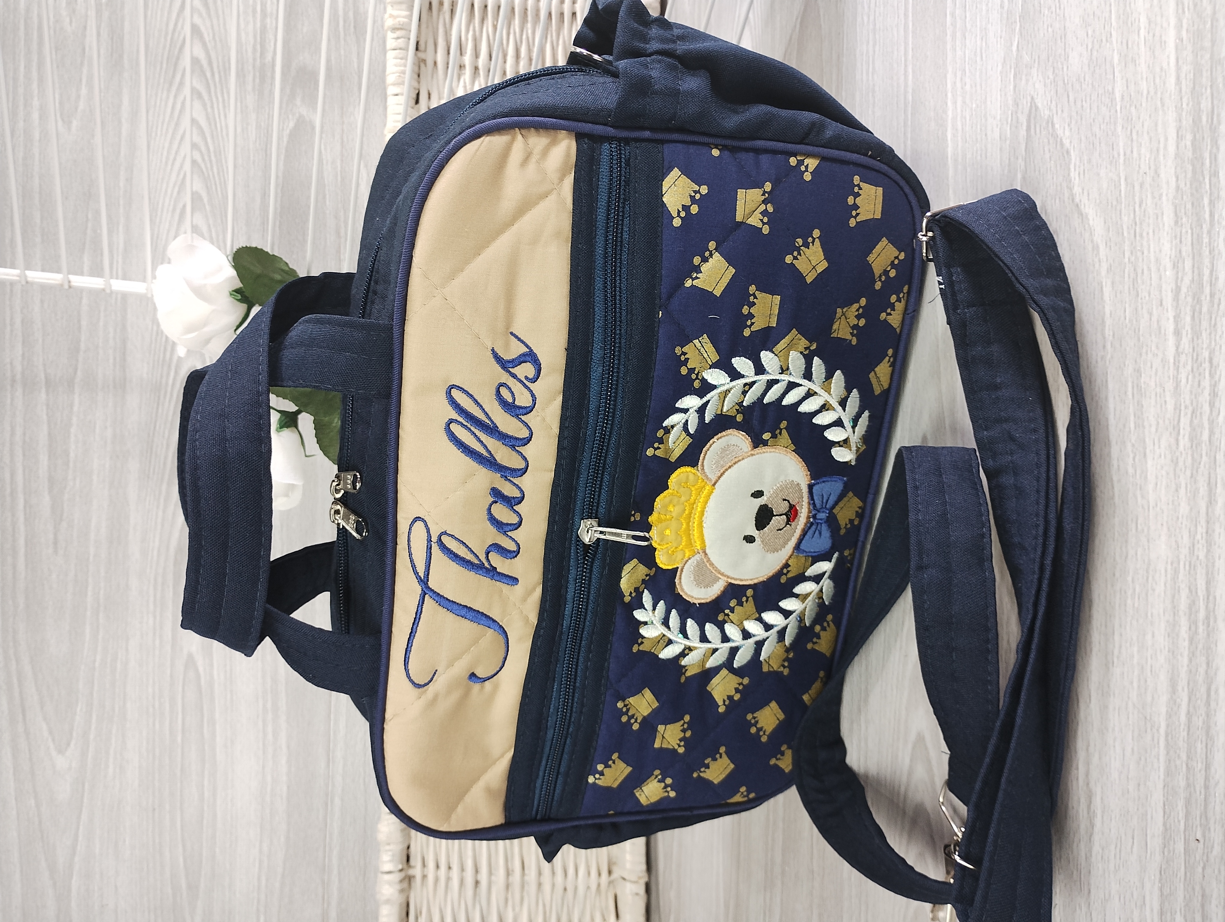 Bolsa Maternidade em tecido Menino