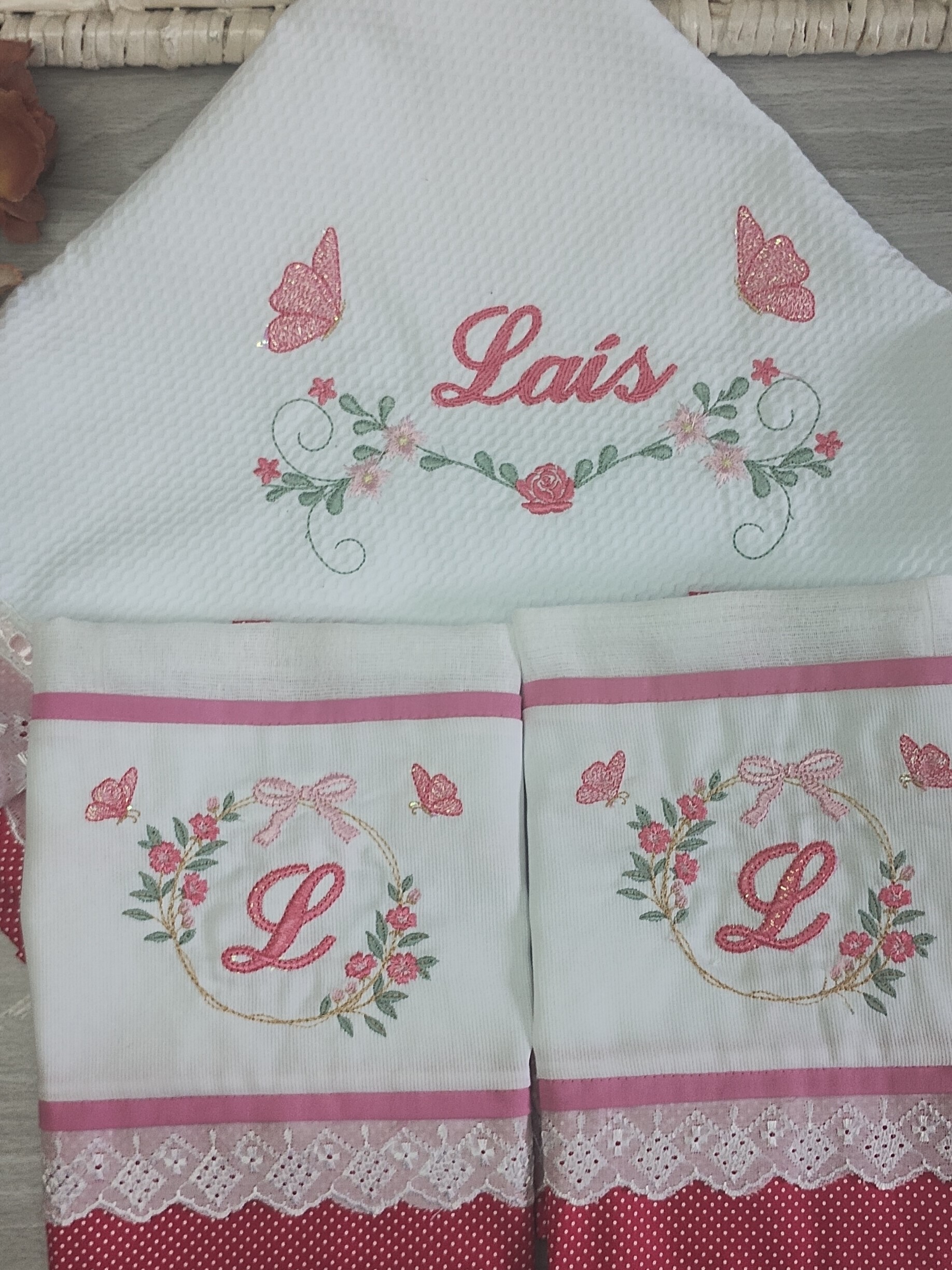 kit manta de luxo e fraldinhas de boca