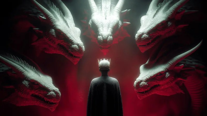 The Dragon King's Audience — high-resolution wallpaper (2912×1632)