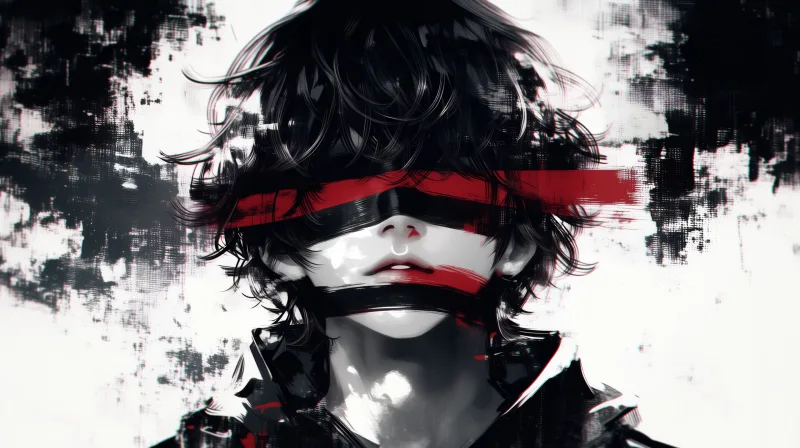 Shattered Vision in Crimson