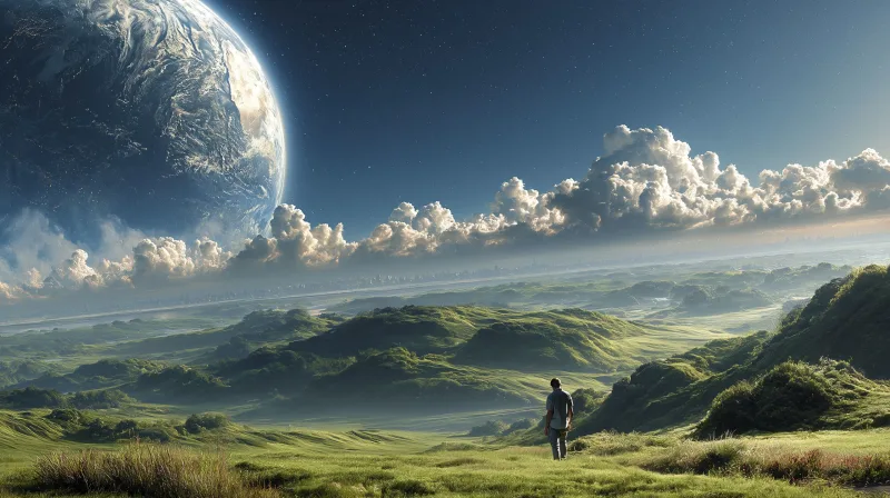 Gazing Upon Celestial Horizons — high-resolution wallpaper (2560×1433)