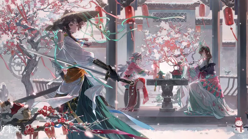 Blossoms of the Sword — high-resolution wallpaper (2274×1279)