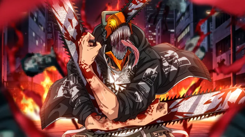 Chainsaw Man Urban Havoc — high-resolution wallpaper (3840×2160)