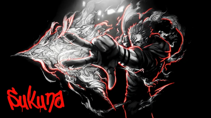 Sukuna's Cursed Flame — high-resolution wallpaper (3840×2160)