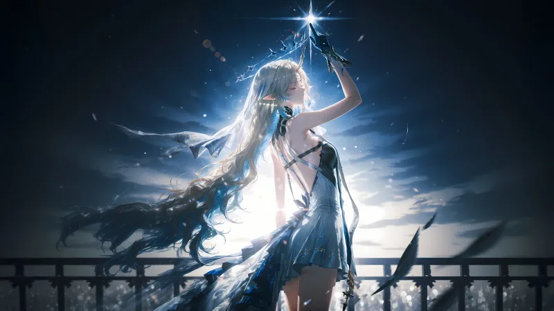 Starlight Maiden at Night