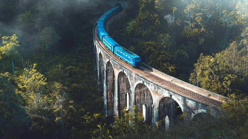 Mist Over Nine Arches — high-resolution wallpaper (1920×1080)