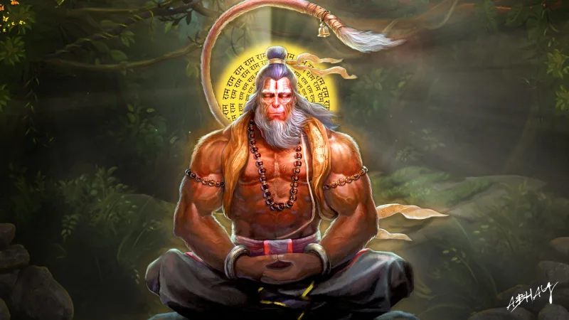 Divine Meditation of Hanuman