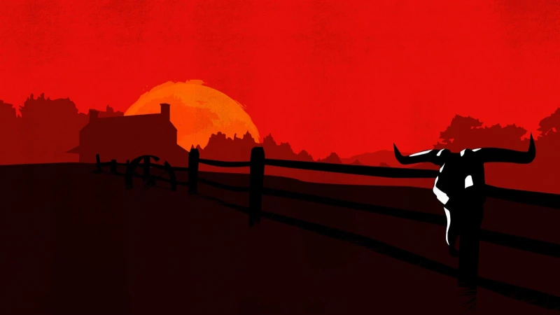 Crimson Frontier Sunset