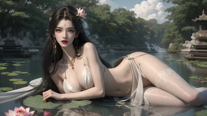 Serene Lotus Maiden
