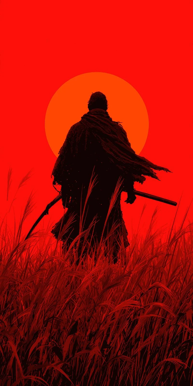 The Crimson Ronin — high-resolution wallpaper (800×1600)