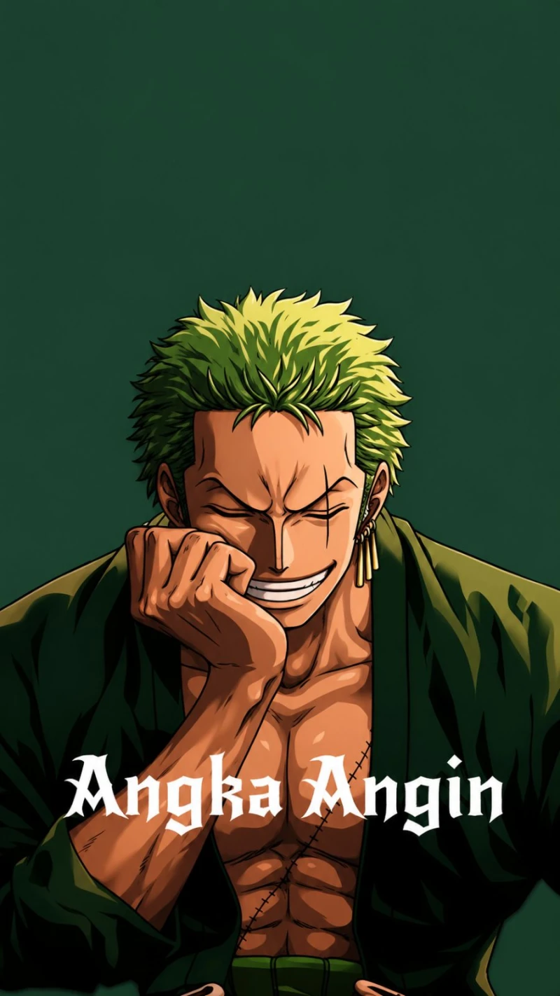 The Smiling Swordsman — high-resolution wallpaper (941×1672)