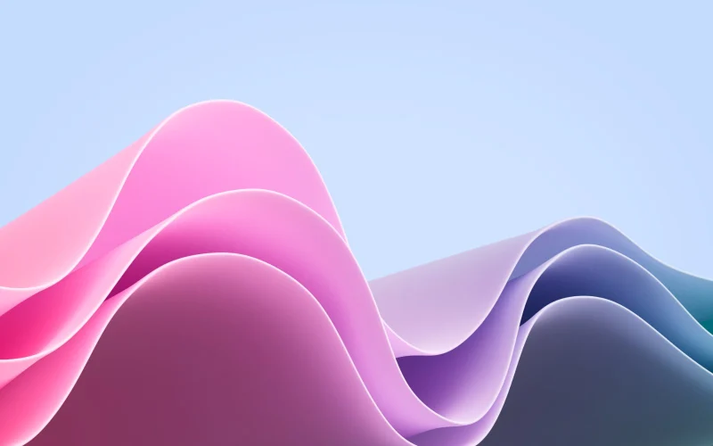 Soft Gradient Waves — high-resolution wallpaper (3840×2400)