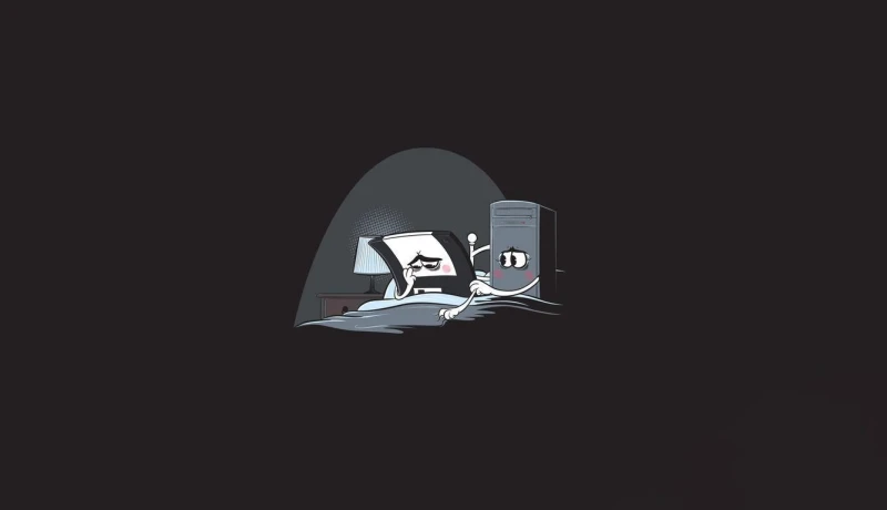Digital Midnight Comfort — high-resolution wallpaper (1336×768)