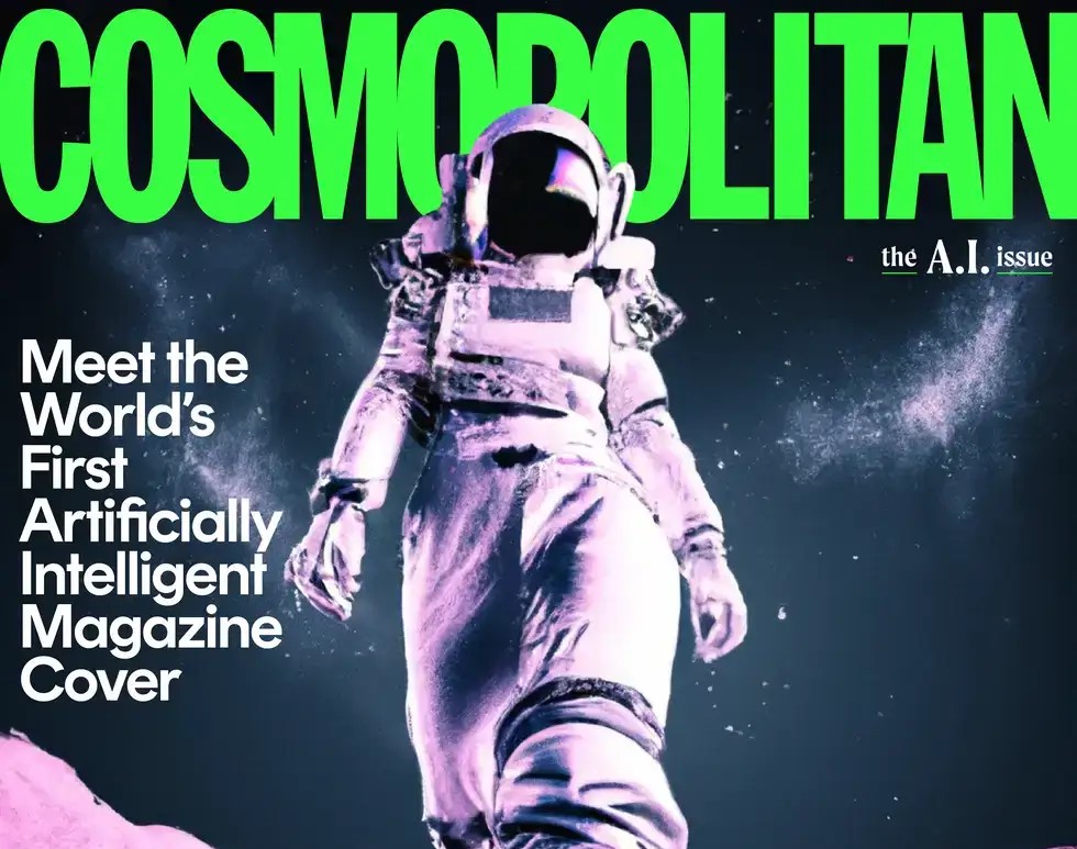 Cosmopolitan's AI-generated cover