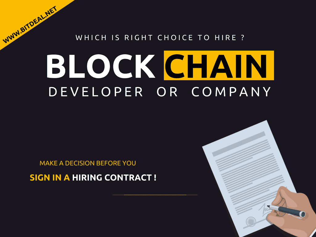 The Benefits of Hiring a Dedicated Blockchain Developer Over Hiring a Blockchain Development Company The Benefits of Hiring a Dedicated Blockchain Developer Over Hiring a Blockchain Development Company