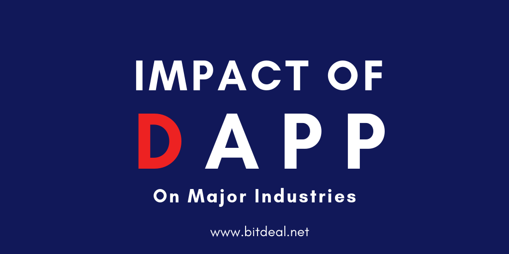 Impacts of Dapp on 3 Major Industries - Ecommerce , Transportation , Healthcare Impacts of Dapp on 3 Major Industries - Ecommerce , Transportation , Healthcare