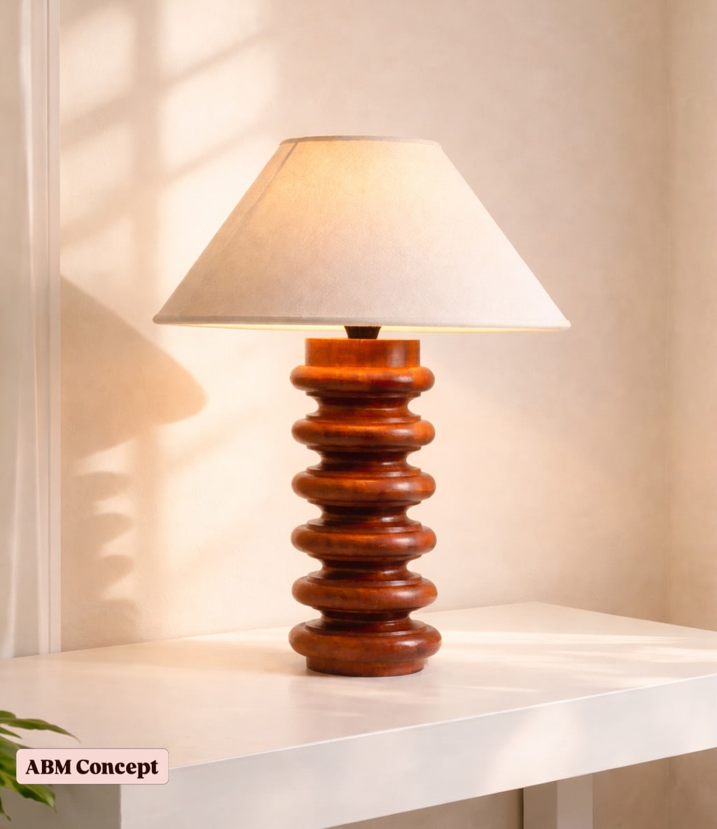 Lampe Nuba – Padouk Africain