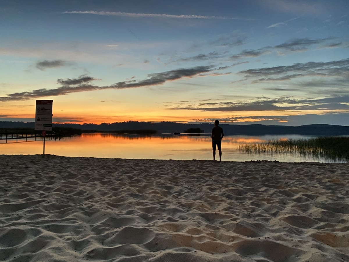 Wow, was für ein Sonnenuntergang.