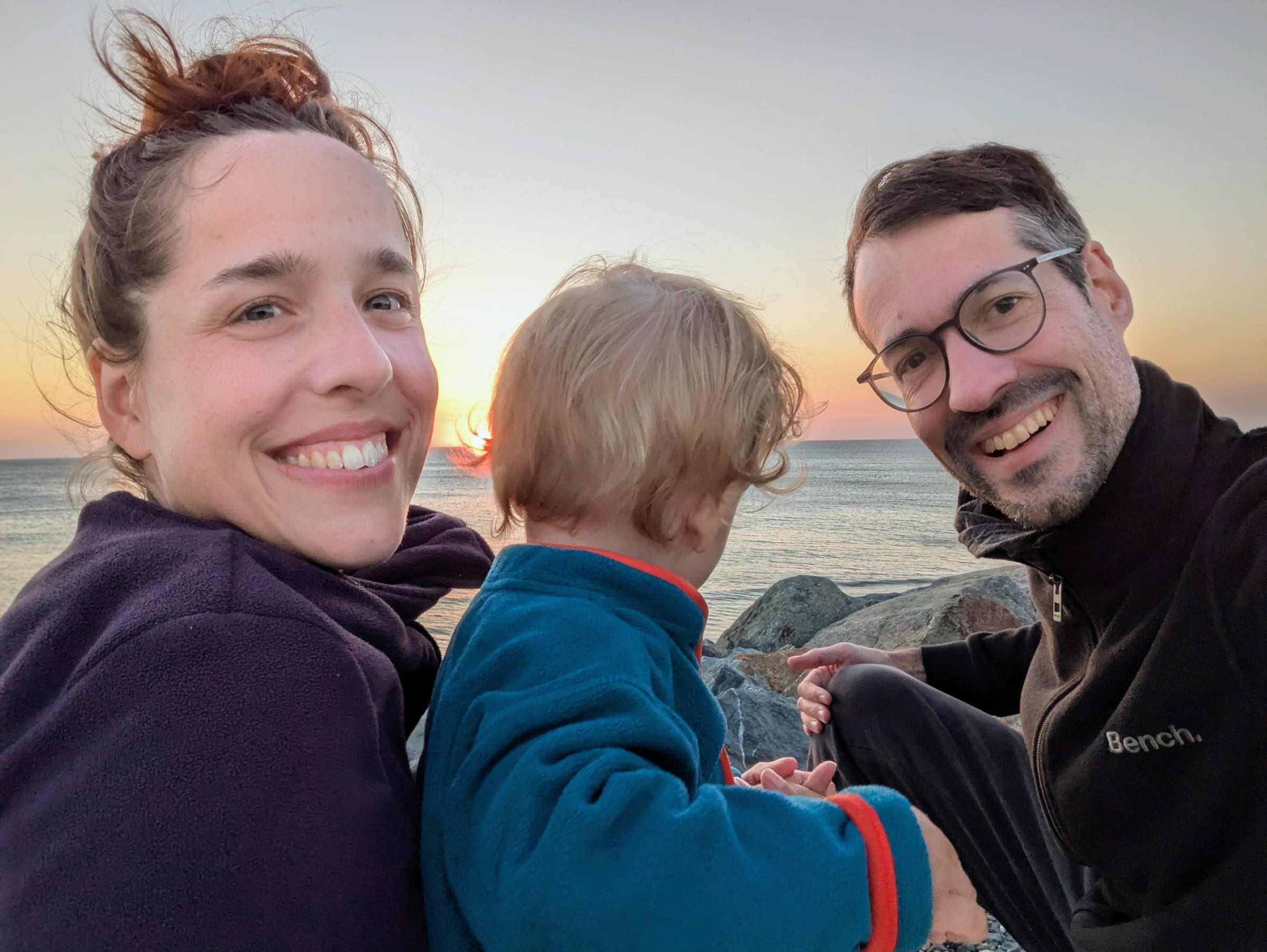 This is us: Susi, Noah and Fred.