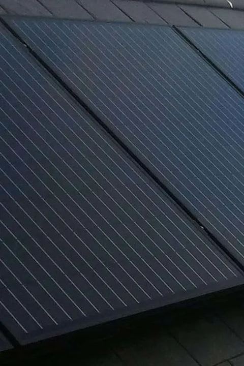 Professional solar panel installation on UK home