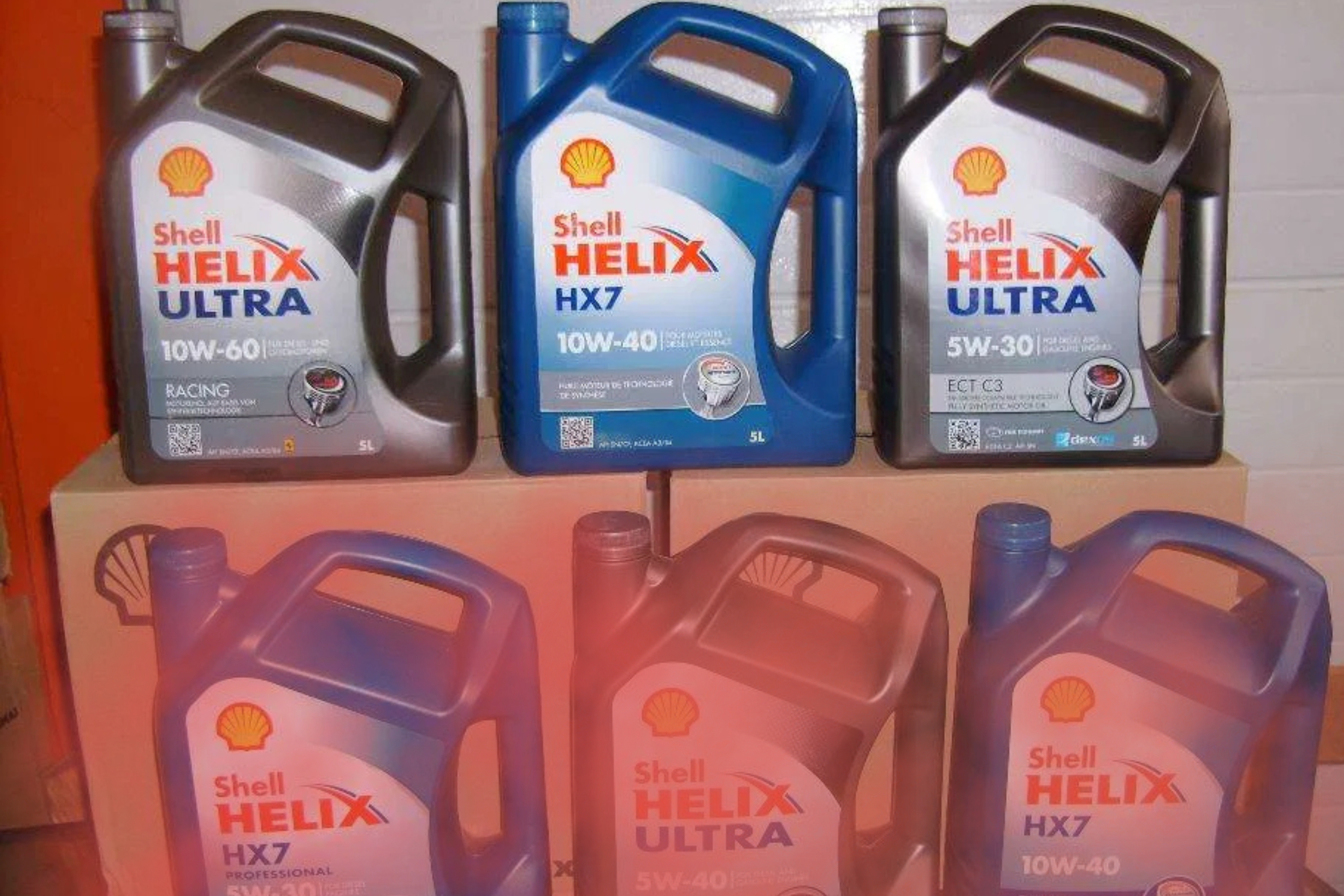 Lubrificantes Shell e Mobil