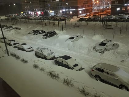 В Липецке случился снежный коллапс