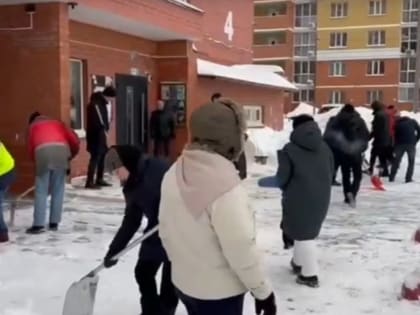 Жители новых микрорайонов Липецка взялись за лопаты