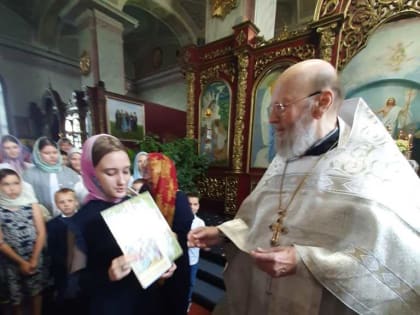 Окончание учебного года в воскресной школе Казанского собора г. Лебедяни