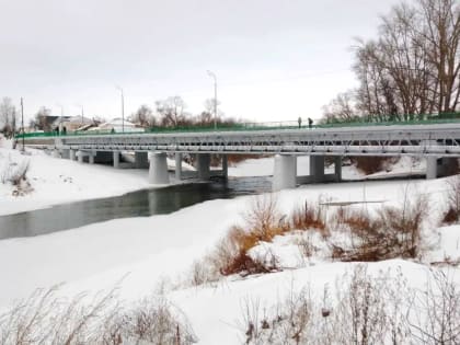 Завершился ремонт моста через реку Становая Ряса в центре Чаплыгина
