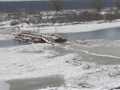 В Липецке переправа через реку Дон в районе Замятино вновь затоплена