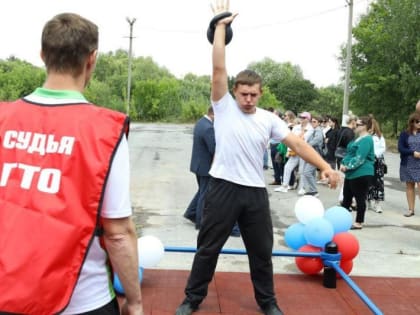 В Добринском районе открылась площадка ГТО