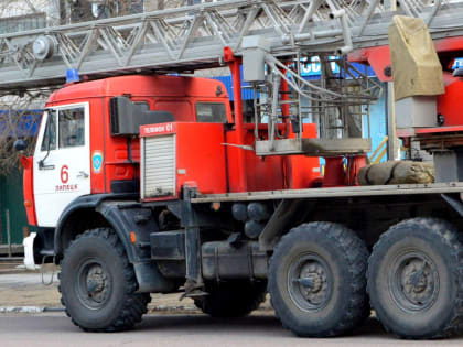 В Задонске Липецкой области ранним утром горела общественная баня