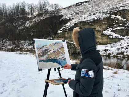 Пленэр в Елецком районе собрал художников со всей России