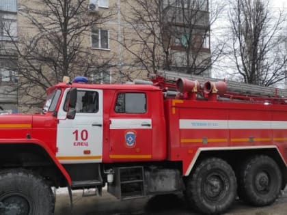 В пожаре в Ельце погиб мужчина