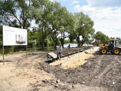 Набережную Усмани украсит сцена для городских праздников