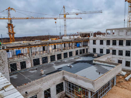 Новая школа в Лебедяни готова на 28%