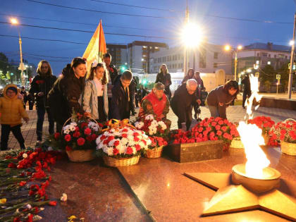 В Липецке встретили Огонь Памяти