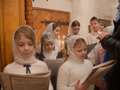 Литургия в Казанском храме села Талица