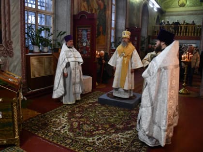 Епископ Максим посетил Казанский собор города Лебедяни
