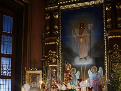 В канун Рождества Христова епископ Максим совершил Всенощное бдение в Вознесенском соборе