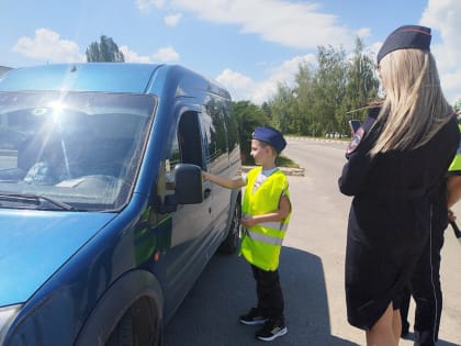 Автоинспекторы на липецких трассах напоминают водителям о детях-пешеходах
