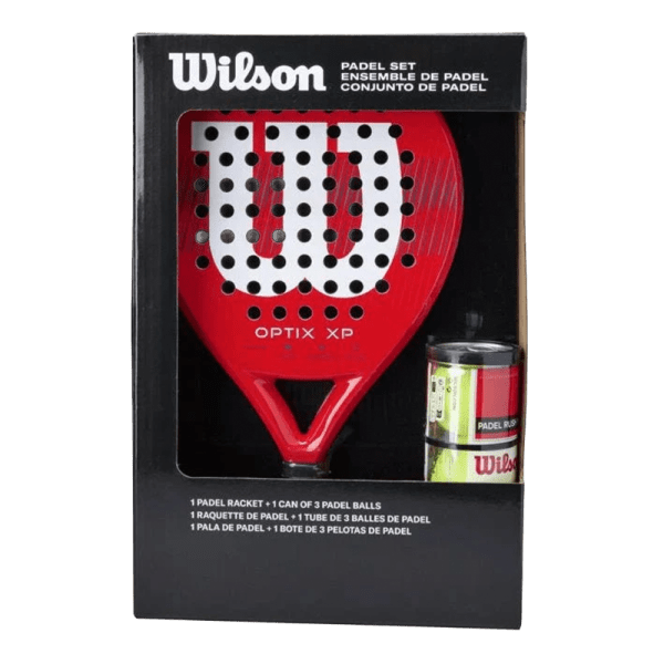 Wilson Optix XP Padel Kit Red — raquette de padel Wilson