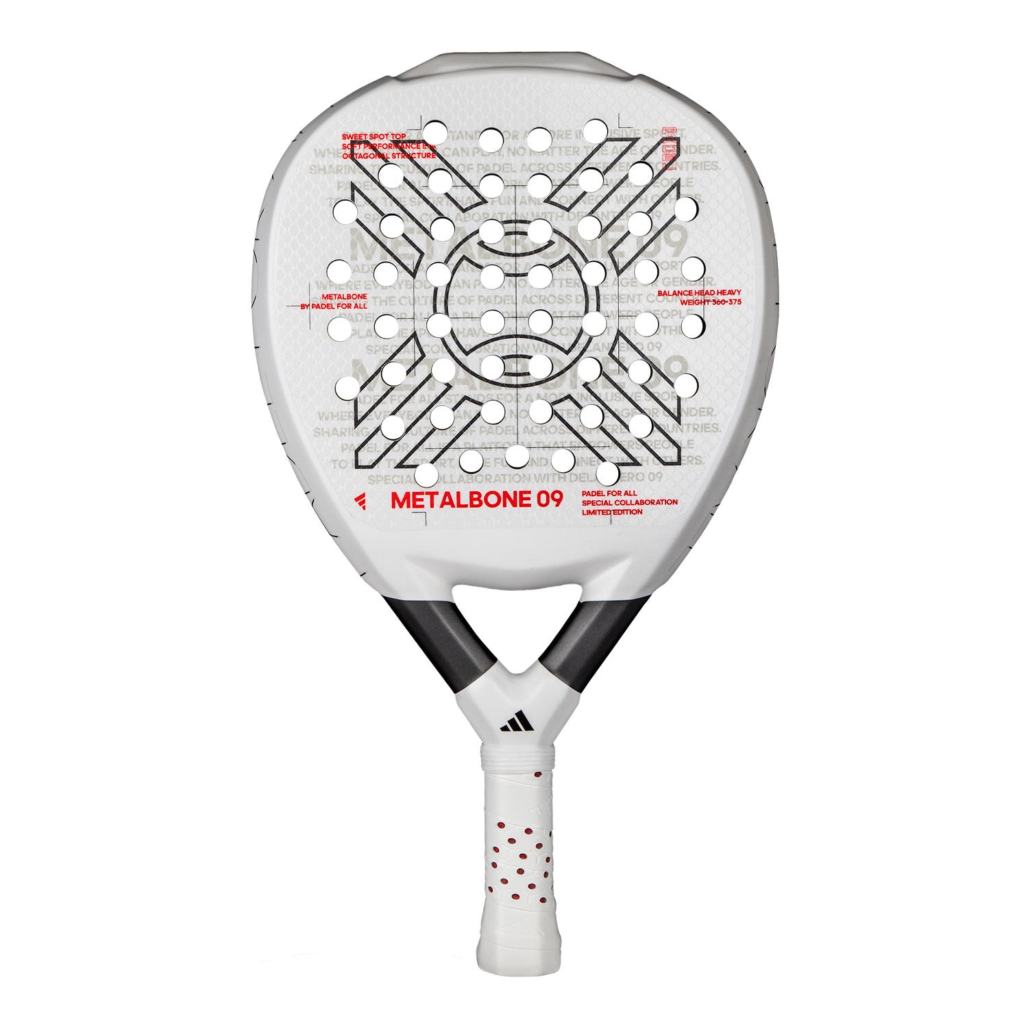 Pala de pàdel Adidas Metalbone 09 2025 — Adidas — forma diamante — tipus potencia — 368 g — 2025