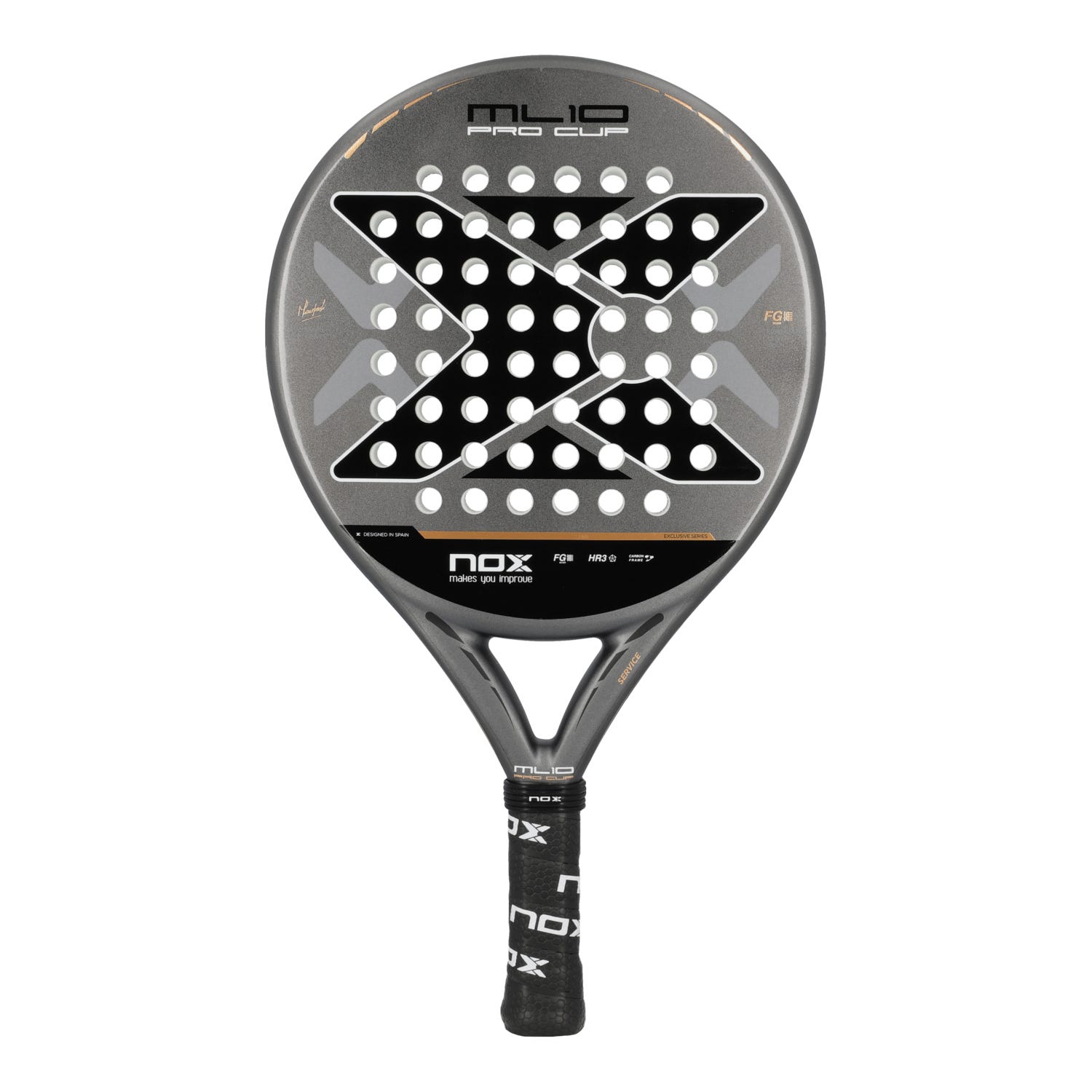 Pala de pàdel Nox ML10 Pro Cup Coorp By Miguel Lamperti — Nox — forma redonda — tipus control — 368 g — 2025