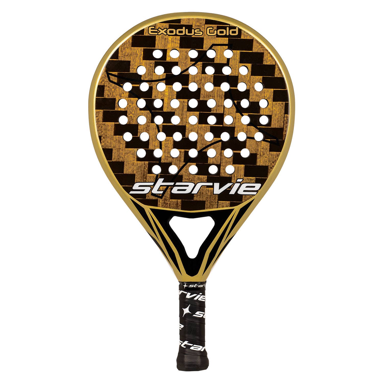 Pala de pàdel StarVie Exodus Gold 2025 — StarVie — forma redonda — tipus control — 368 g — 2025