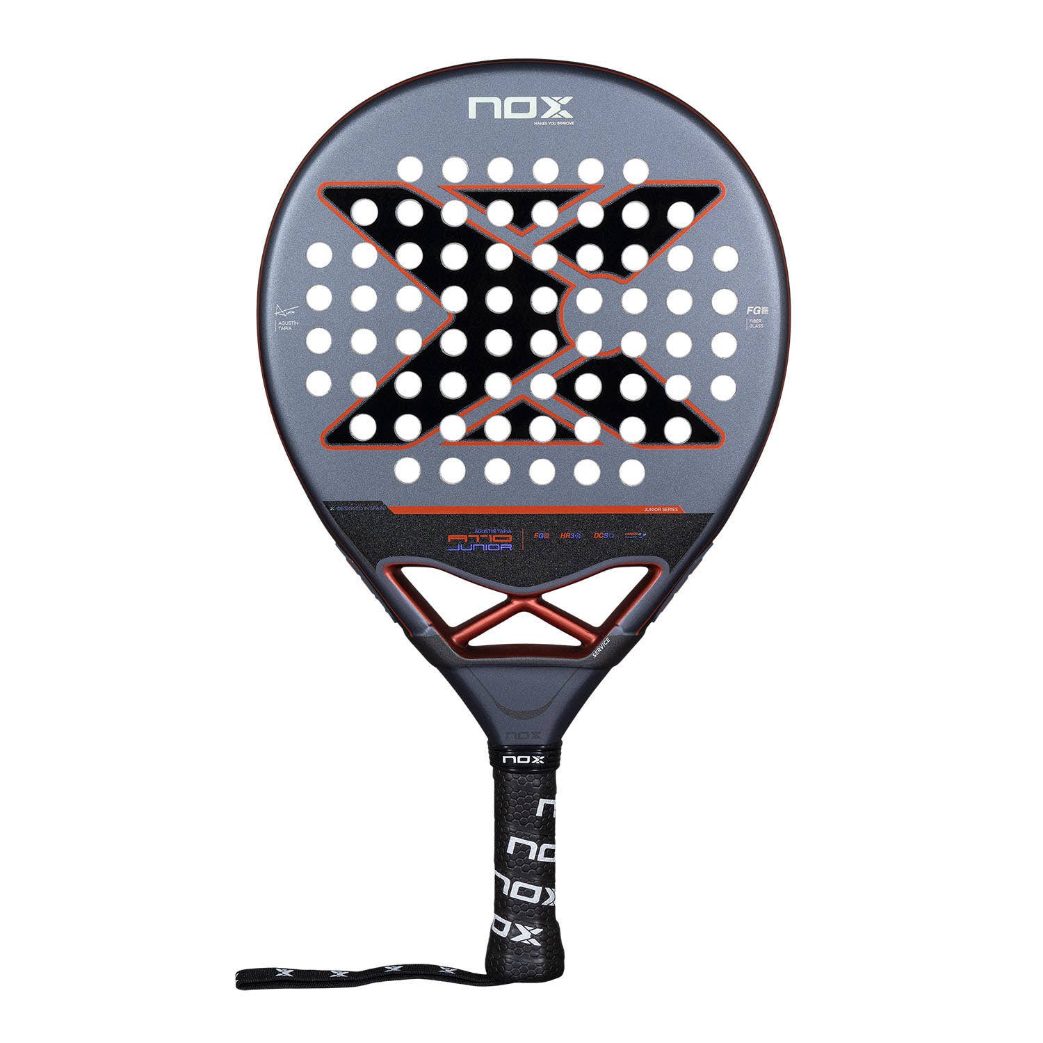 Pala de pàdel Nox AT10 Genius Junior By Agustín Tapia 2025 — Nox — forma redonda — tipus polivalente — 312 g — 2025
