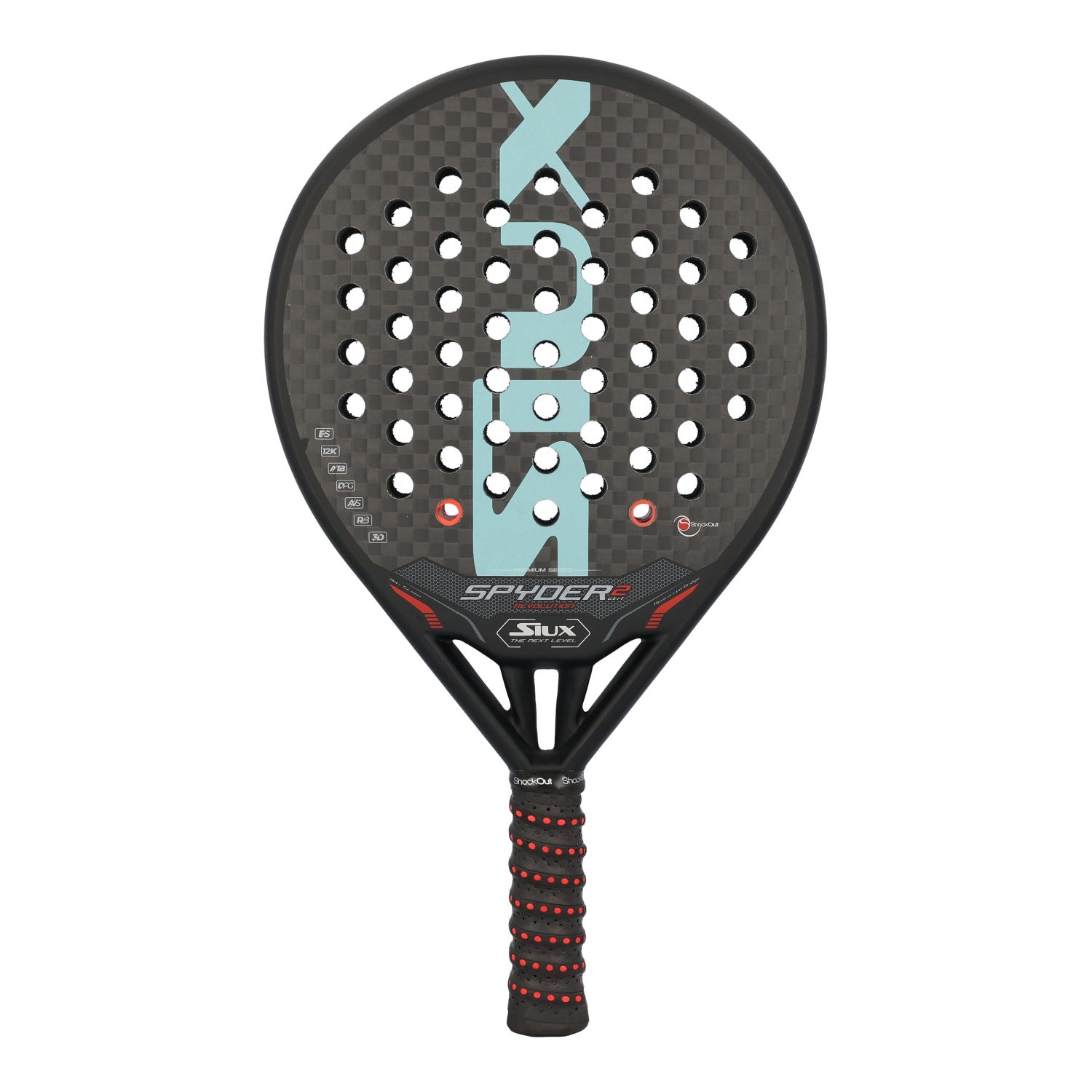 Pala de pàdel Siux Spyder Revolution Control 2023 — Siux — forma redonda — tipus control — 365 g — 2023