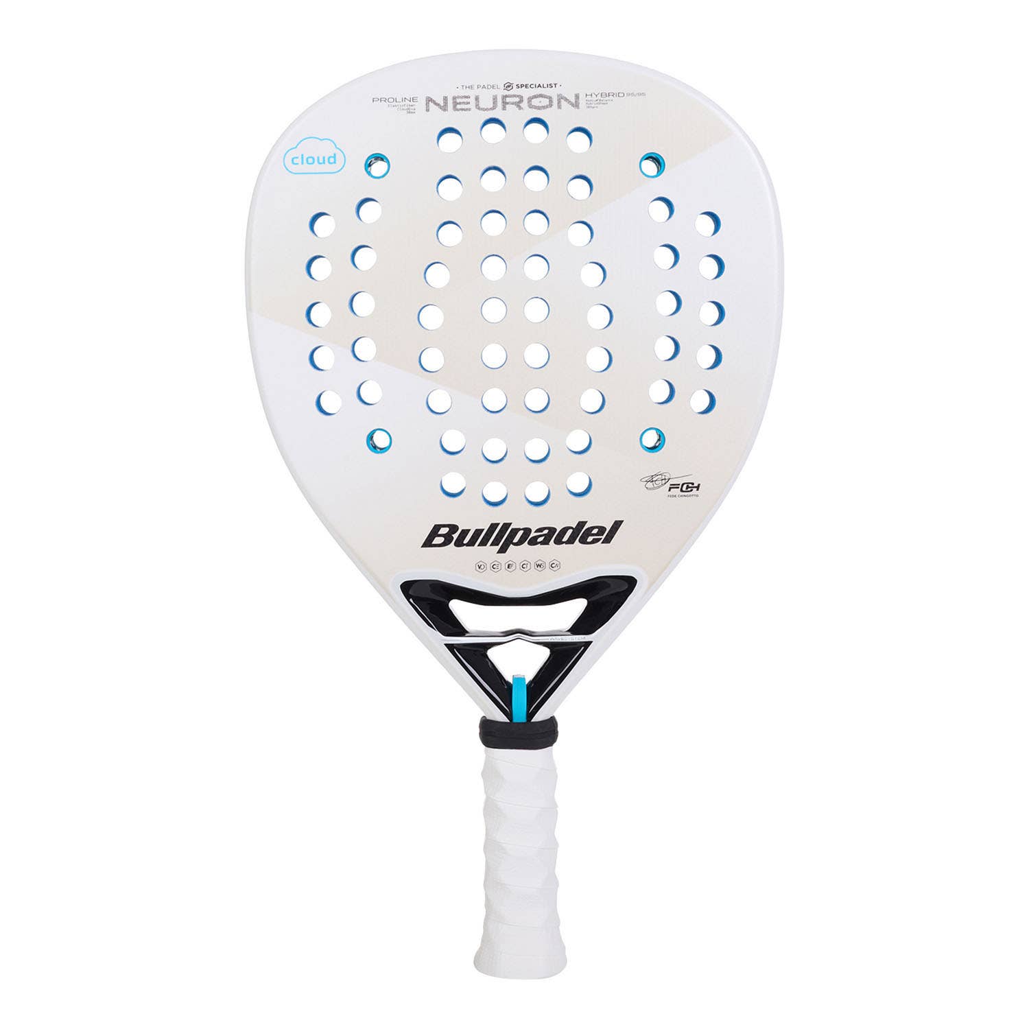 Pala de pàdel Bullpadel Neuron Cloud 2025 — Bullpadel — forma lagrima — tipus control — 365 g — 2025