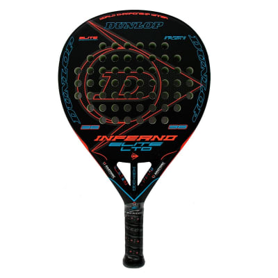 dunlop inferno elite lt azul naranja – Dunlop Tropfen-Padelschläger, 368 g